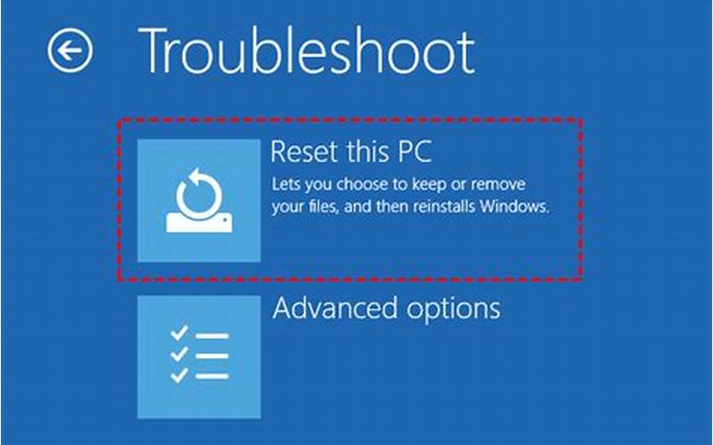 Reset Windows 10 Dengan Media Pembuatan