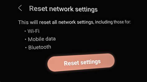 Reset Android’s Network Settings