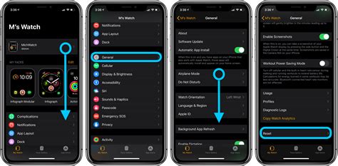 Reset Apple Watch via iPhone