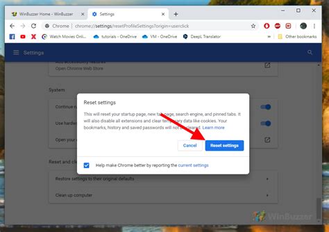 Reset Chrome to Factory Defaults