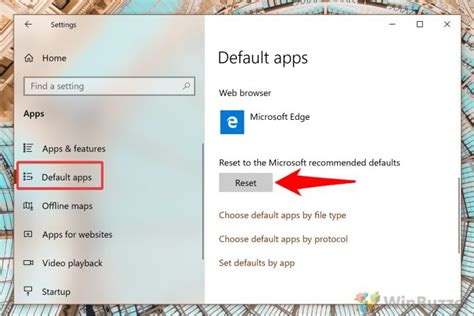 Reset Default Apps