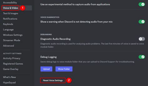 Reset Discord Voice and Video Settings