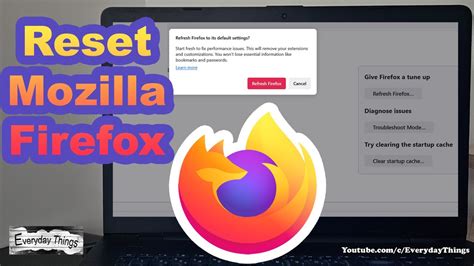 Reset Firefox to Default Settings