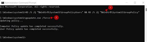 Reset Group Policy Using Command Prompt