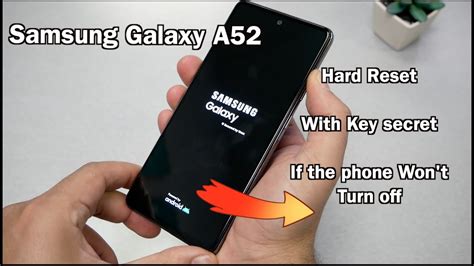 Reset Samsung A52 to Factory Settings