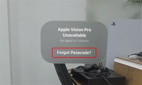 Reset Vision Pro Passcode