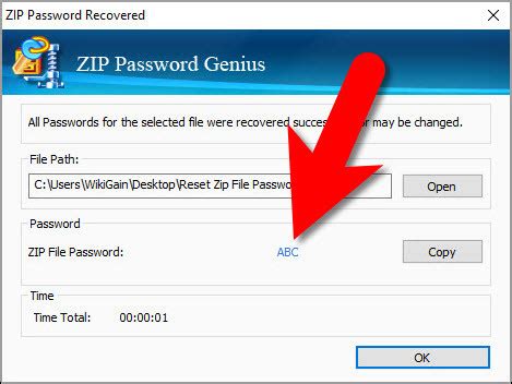 Reset Zip File Password