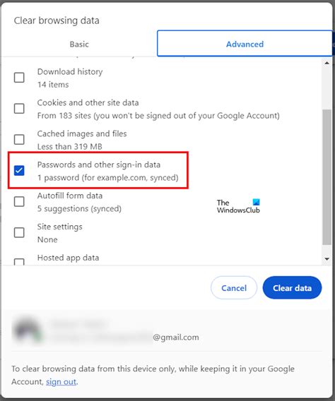 Reset or delete Google Password Manager data in Chrome