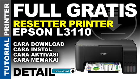 Resetter Printer Epson L3110