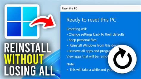 Resetting Windows 11 PC Without Losing Data