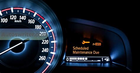 Resetting the Maintenance Light