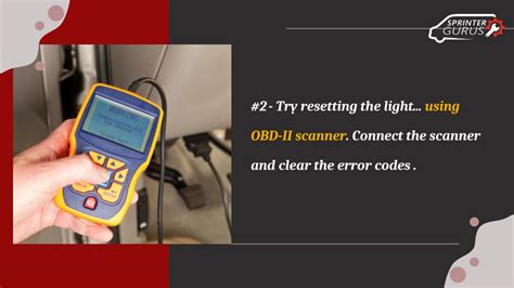Resetting the Maintenance Light with an OBD-II Scanner