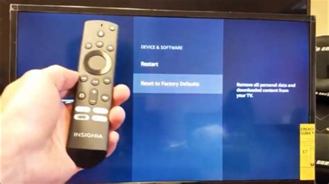 Resetting the TV Settings to Default