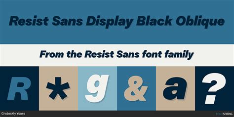 Resist Sans Display - Type Department