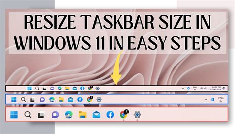 Resize the Windows 11 taskbar