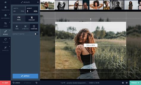 Resizing and Rotating an Image Watermark: