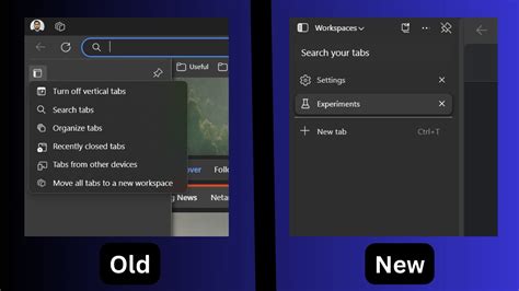 Resizing the vertical tabs panel