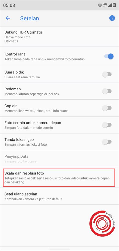 Resolusi kamera Android Full HD