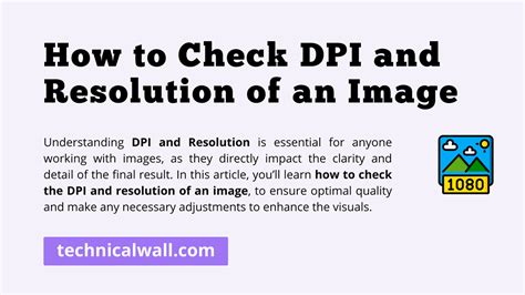 Resolution and DPI Check