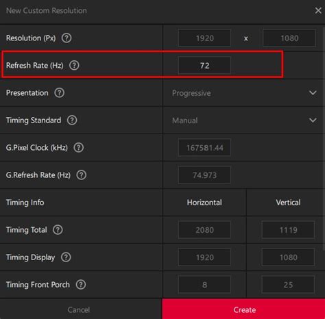 Resolution and Refresh Rate