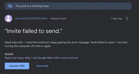 Resolve Google Meet Invite Sending Failures: A Comprehensive Guide