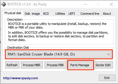 Resolve The USB Drive Wrong Capacity Issue With Bootice
