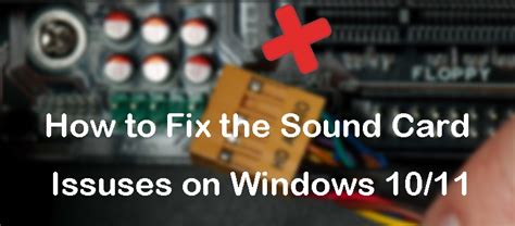 Resolving Persistent Sound Card Issues Manifesting as a Logo
