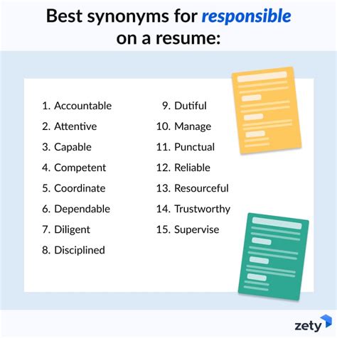 Mastering the Art of Synonyms: How to Showcase Your Responsibility in Your Resume