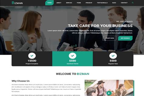 20 Free Responsive Business Website Templates 2022