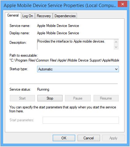 Restart Apple Mobile Device Service