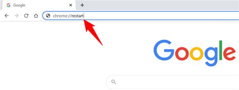 Restart Google Chrome