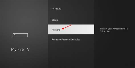 Restart Your Fire Stick