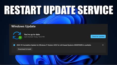 Restart the Windows Update Service