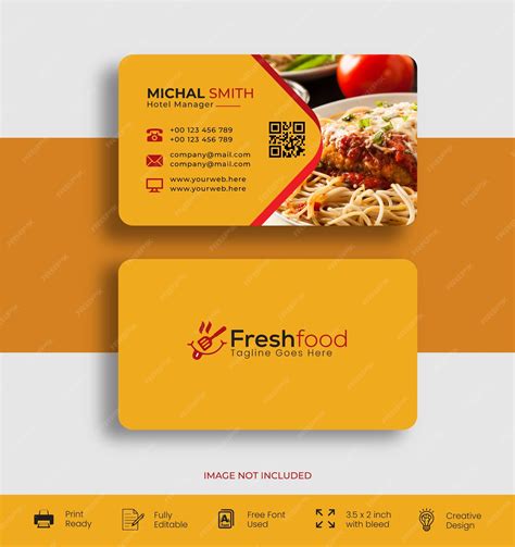 Restaurant Business Card Template