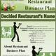 Restaurant Business Plan Template