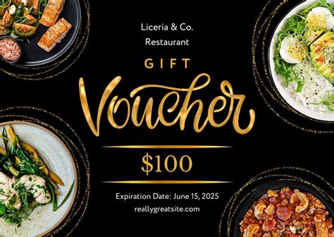 Restaurant Gift Certificate