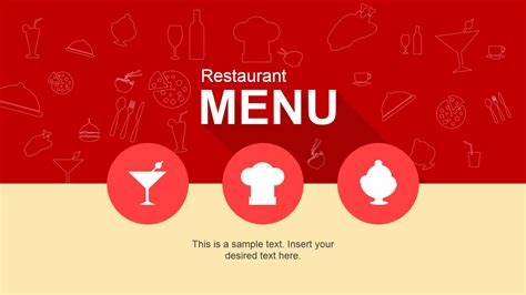 Restaurant Menu PowerPoint Template - SlideModel