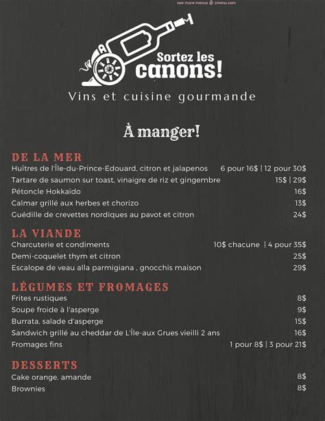 Restaurant Sortez les canons
