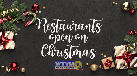 Restauranys Open Christmas