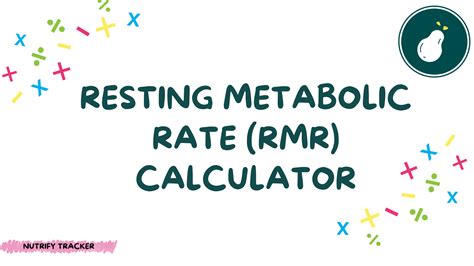 Resting Metabolic Rate Calculator