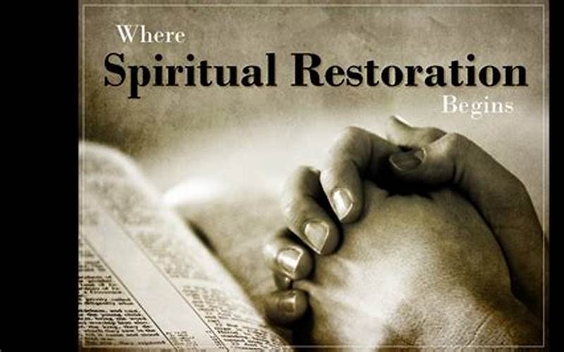 Restoration Of Spiritual Authority