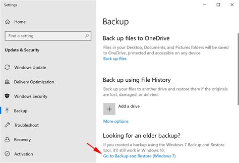 Restore from a Previous Backup