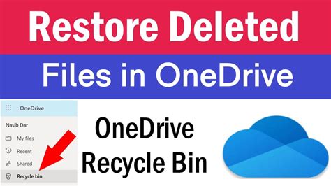 Restoring OneDrive files
