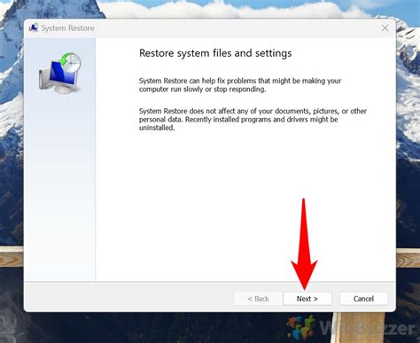 Restoring Your PC using System Restore