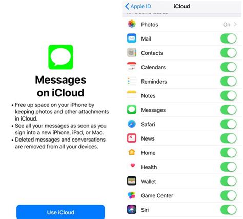 Restoring iMessages from iCloud