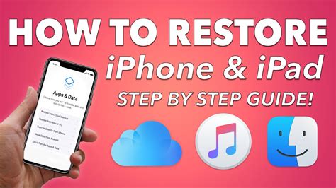 Restoring via iTunes/Finder
