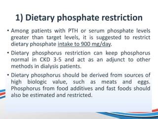 Restricted Phosphorus Intake