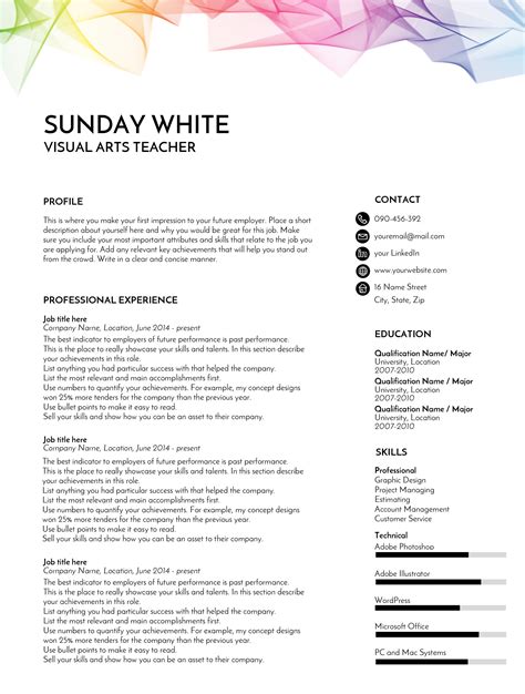 Resume And Cv Samples