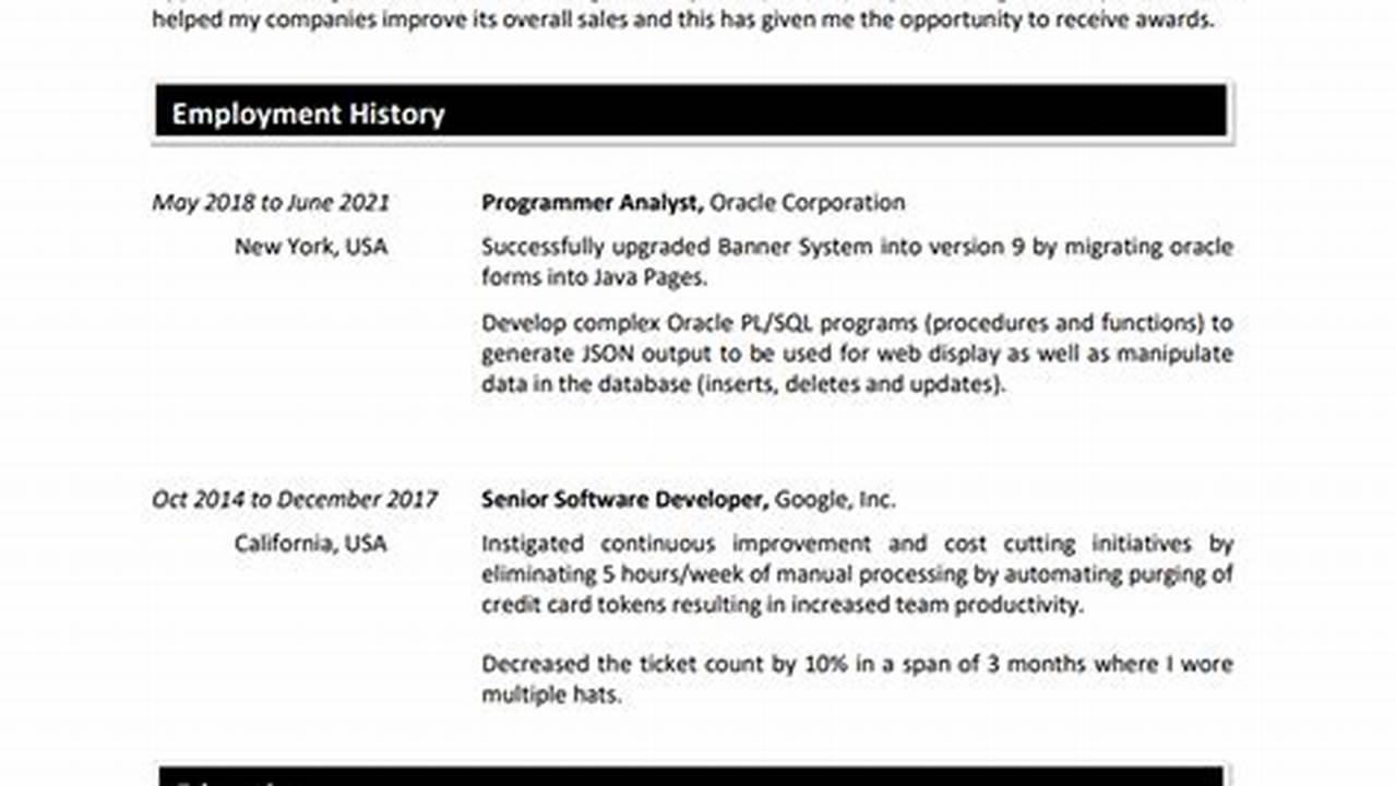 Resume Examples 2024 Pdf Merge