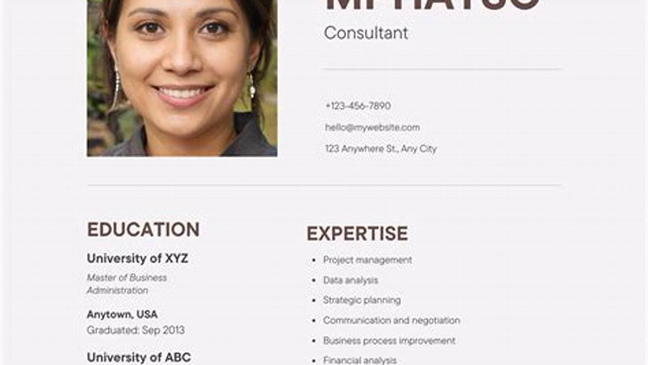 Resume Examples 2024 Word Format